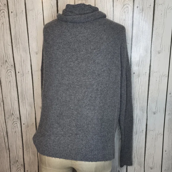 Repeat Cashmere Silver Edition 100% Cashmere Cowl Neck Sweater Gray M - Picture 4 of 7